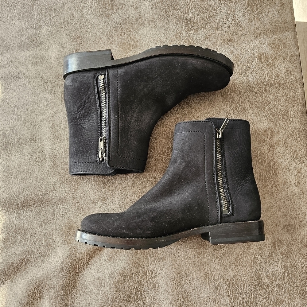 Frye Natalie Double Zip Leather Boots Size 6 - Picture 5 of 10
